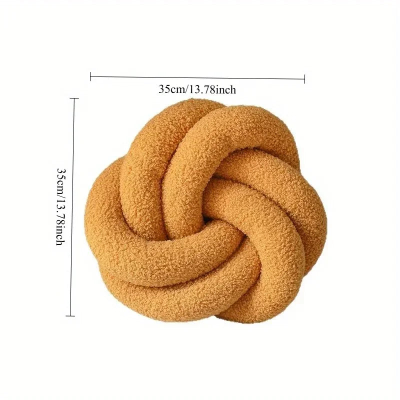 Nordic Cotton Boucle Knot Pillow | Vinantica