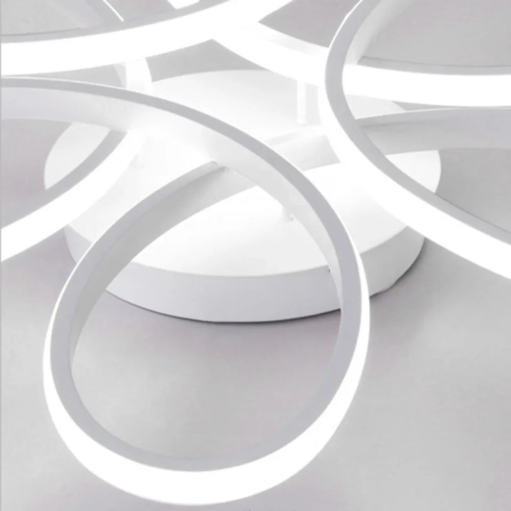 Modern LED Flower Ceiling Light | 12W Three-Color Flush Mount Lamp for Living Room, Corridor, Bedroom, and More