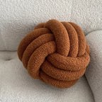 Nordic Bouclé Abstract Cushion – Minimalist Plush Pillow | Vinantica