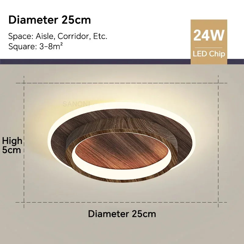 Modern LED Aisle Ceiling Light Chandelier - Indoor Lighting Fixture for Corridor, Stairs, Foyer, Balcony, Bedroom, Bathroom