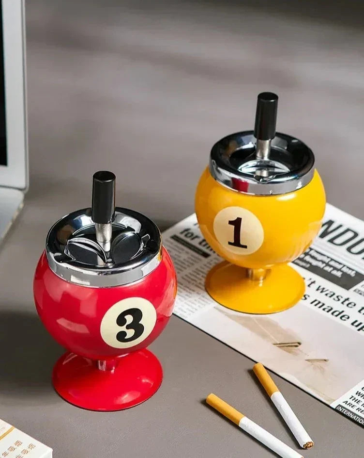Metal Billiard Ashtray