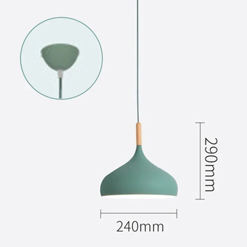 LED Iron Chandelier Pendant Lamp - Vintage Hanging Light