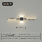 Modern Minimalist LED Strip Wall Lamp – Dimmable Wall Sconce for Living Room, Bedroom, Restaurant, and Bathroom