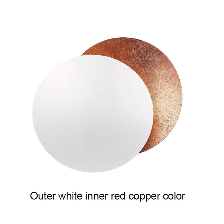 Modern Eclipse Wall Lamp – Round LED Wall Light for Bedroom, Aisle, Corridor, and Living Room