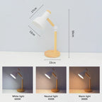 Artistic Mushroom-Shaped Wooden Desk Lamp: Illuminate Your Space with Style
