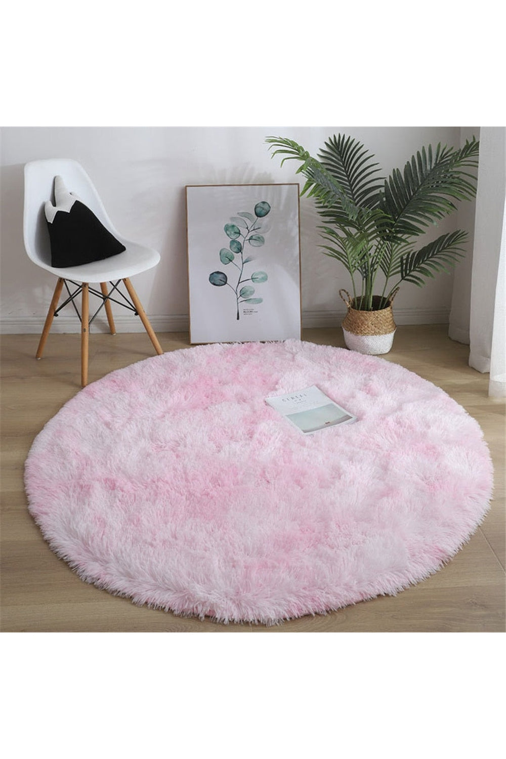 Fluffy Round Rug