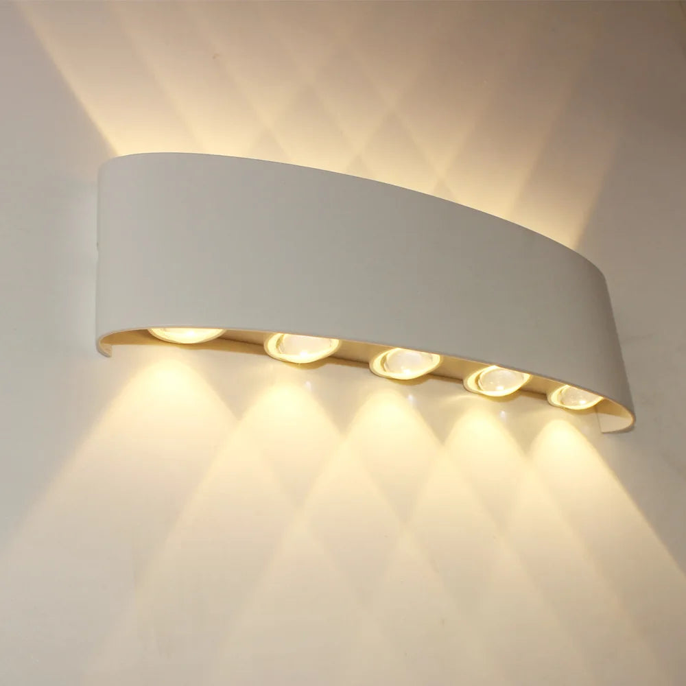 Body Motion Sensor Wall Light Waterproof Outdoor LED Wall Sconce Up Down Glowing Lamps Garden Yard Induction Corridor Wall Lamp