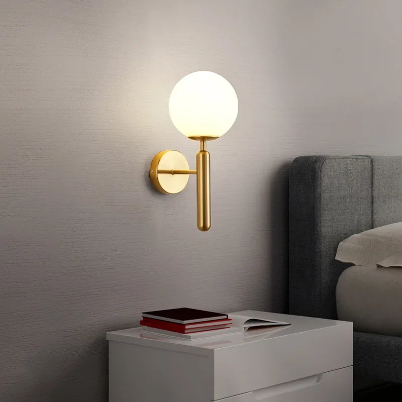 Modern LED Wall Light – Indoor Wall Lamp for Hotel, Bathroom, Bedroom, Living Room, Corridor & Aisle, E27 Tri-Color Adjustable, AC Powered