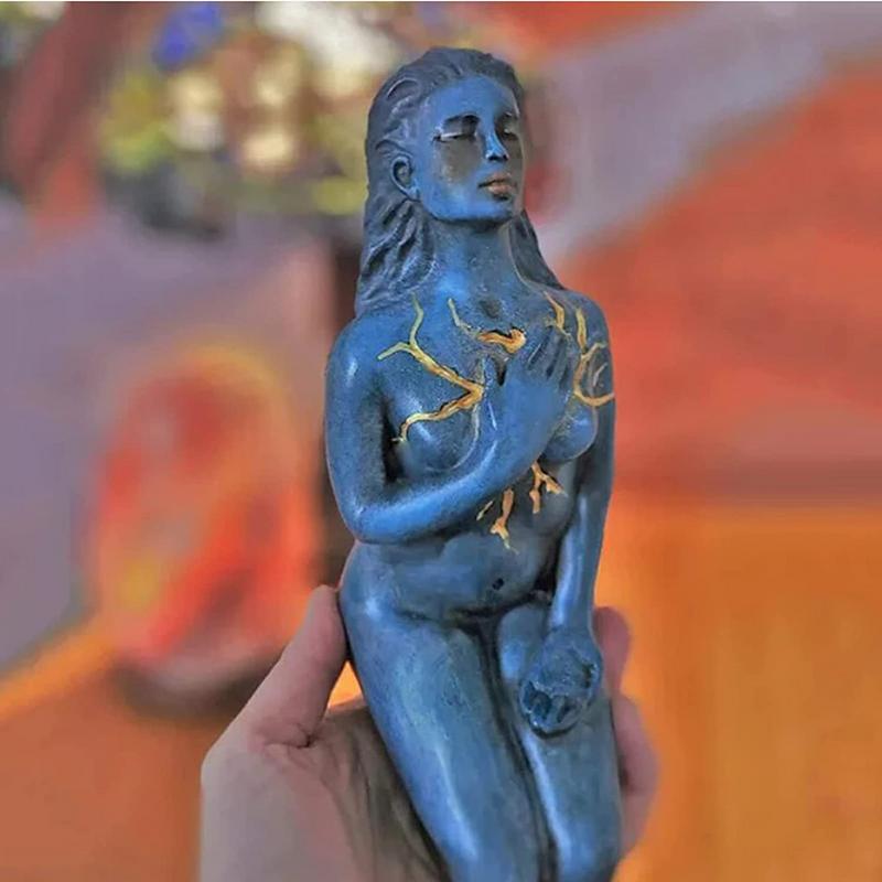 Healing Goddess Sculpture: Resin abstract