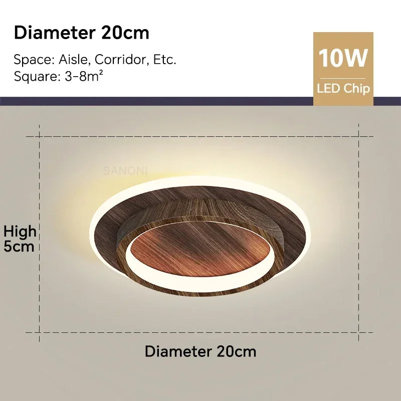Modern LED Aisle Ceiling Light Chandelier - Indoor Lighting Fixture for Corridor, Stairs, Foyer, Balcony, Bedroom, Bathroom