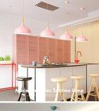 Modern Macaron Pendant Lamp – Colorful LED Chandelier for Bedroom, Restaurant, Office & Living Room – Adjustable Aluminum Hanging Light