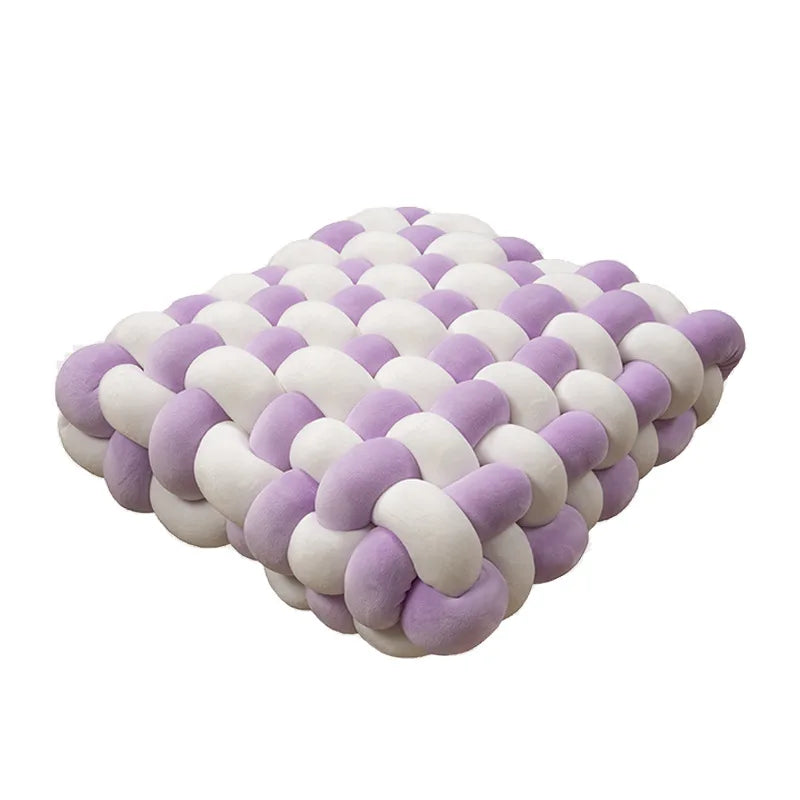 Chunky Woven Knot Cushion | Vinantica