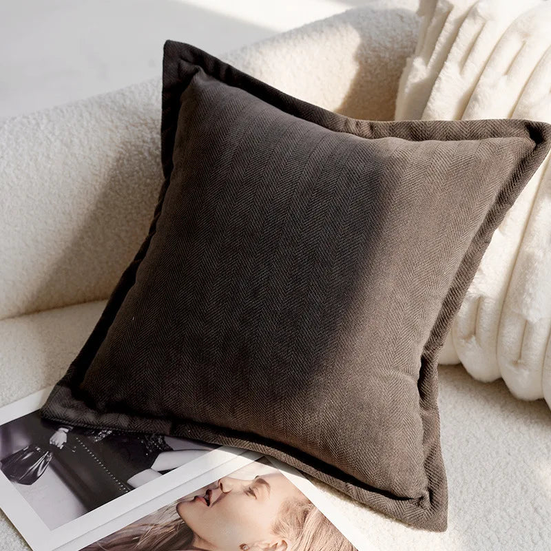 Luxury Embroidered Decorative Cushion with Horse Print for Sofa and Living Room