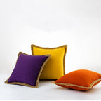 Colorful pillowcases in French style