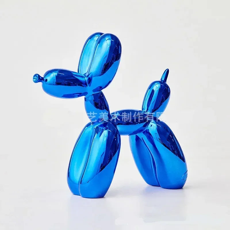 Nordic Balloon Dog Sculpture Resin Animal Ornament Art Sculptures and Figures Craft Home Decoration Room Desktop Accessories