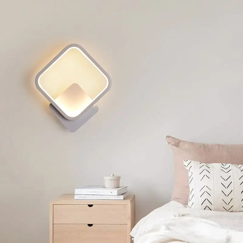 Modern LED Wall Lamp – Round Wall Light Fixture for Bedroom, Living Room, Hallway, and Study