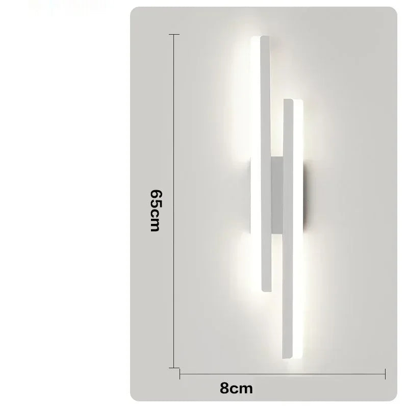 LED Bedroom Wall Lamp Wall Acrylic Lampshade Indoor Lighting for Living Room Corridor Light Fixture 50cm 16W