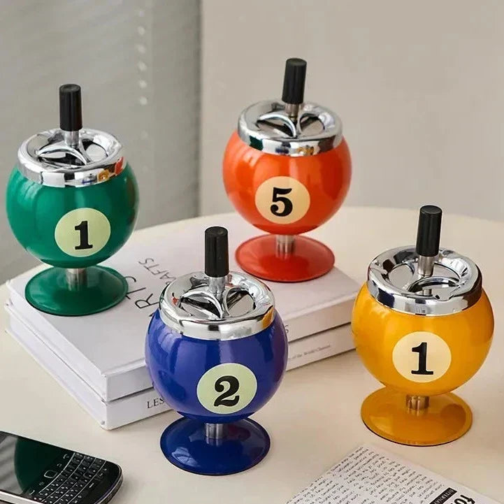 Metal Billiard Ashtray