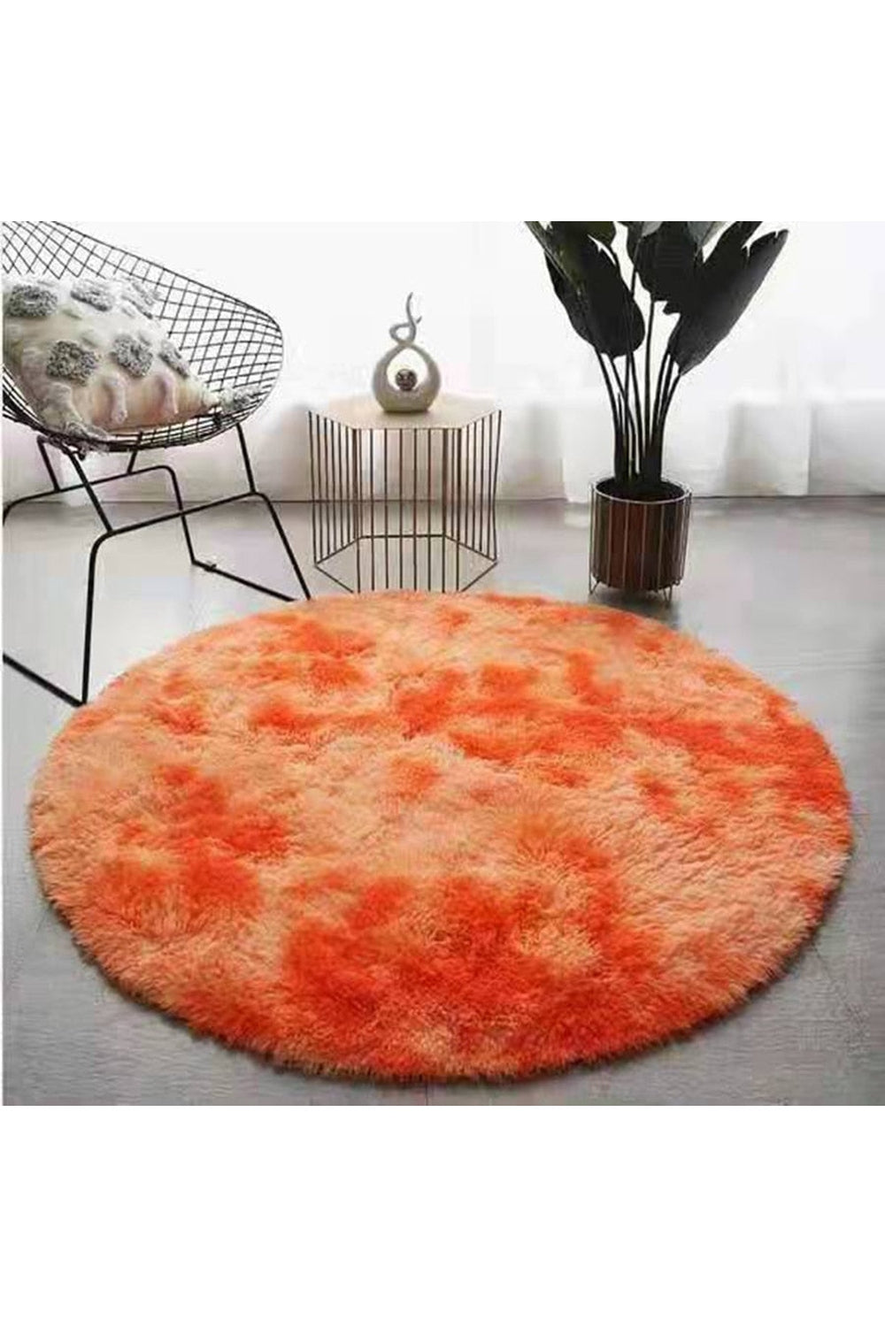 Fluffy Round Rug