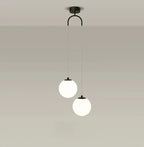 Modern Glass LED Pendant Light – Nordic Style Hanging Lamp for Living Room, Bedroom, Restaurant, and Bar, 220V AC, Indoor Lighting Fixture