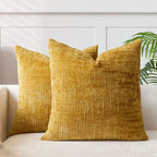 Chenille Cushion with Bamboo Texture in Solid Color for Sofa and Bedroom