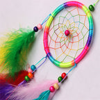Simple creative home decor ornaments dreamcatcher car pendant (White)