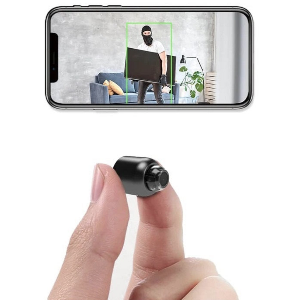 2-Pack Mini WiFi Security Camera | 1080P HD, 140° Wide Angle, Night Vision, Motion Detection (32GB SD included)