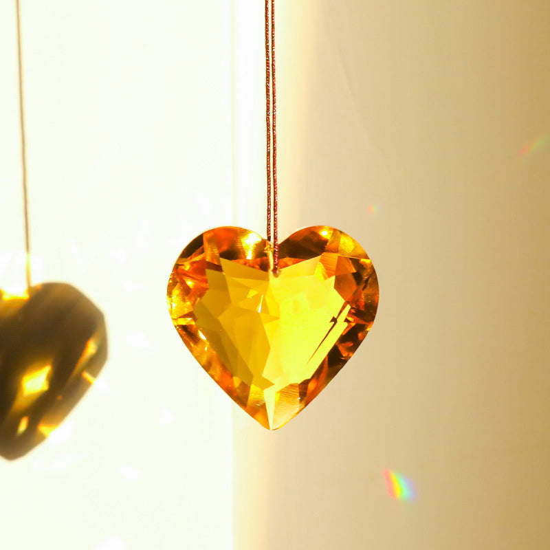 Hanging Heart Sun Catcher Prism Crafts