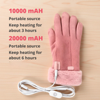 Heated gloves for women UK – Women's thermo waterproof winter gloves with touchscreen & USB rechargeable warm design