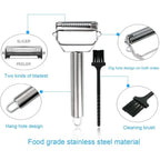 Ultra-sharp stainless steel multi-functional vegetable slicer & julienne cutter potato carrot grater