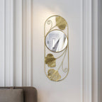 Vinantica | Elegant Metal Ginkgo Leaf Wall Mirror