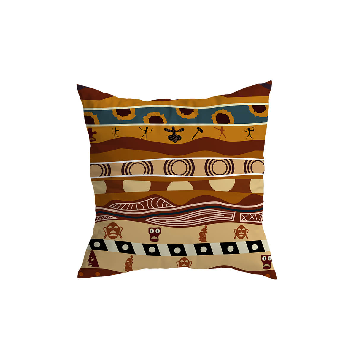Decorative Cushion with African Pattern