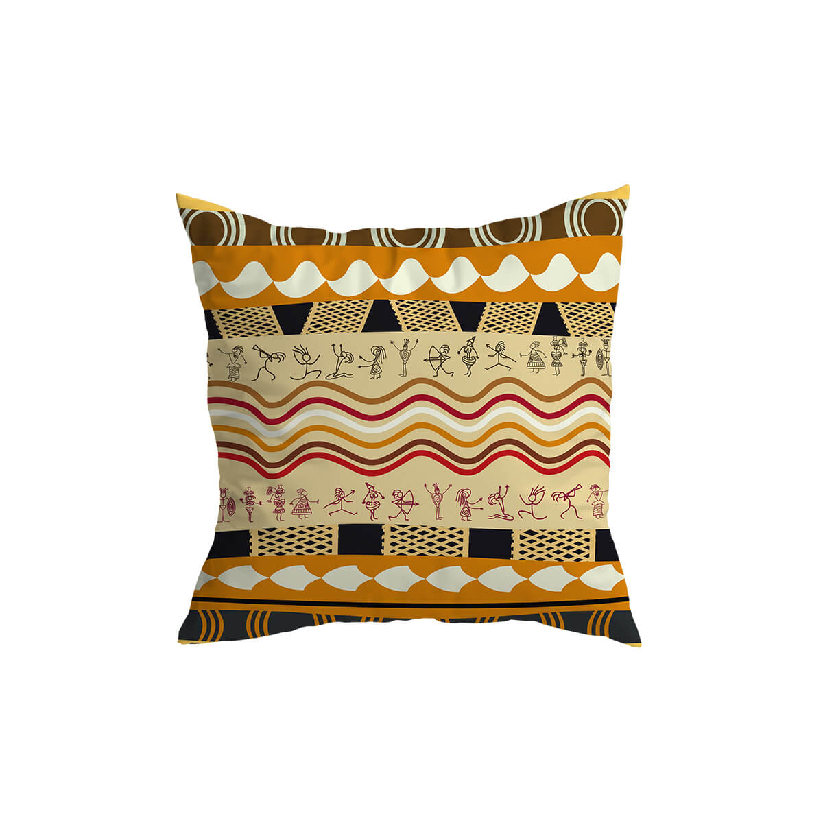 Decorative Cushion with African Pattern