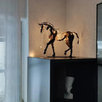 Horse Sculpture - AdonisMetal - Rustic Elegance - Timeless Decorative Piece