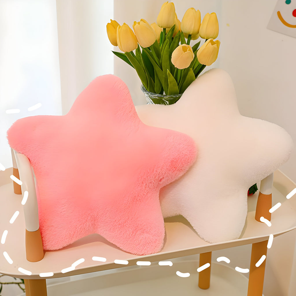 StellarHug Cushion - Decorative Star-Shaped Pillow | Vinantica