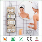 Waterproof toiletry bag travel bag with hook for hanging