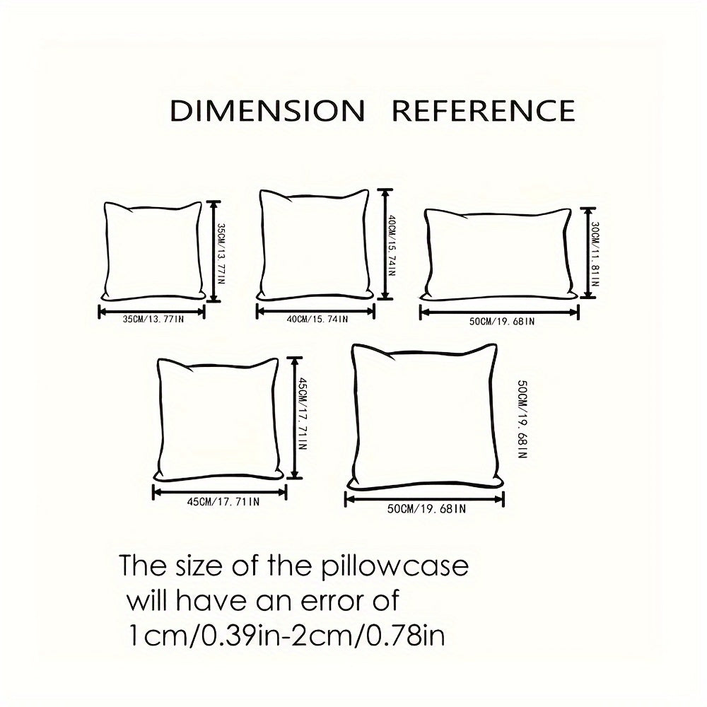 Pillowcase Set | Boho Style | Soft Cord | 2 pieces, 45×45 cm, 50x50cm