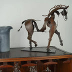 Horse Sculpture - AdonisMetal - Rustic Elegance - Timeless Decorative Piece