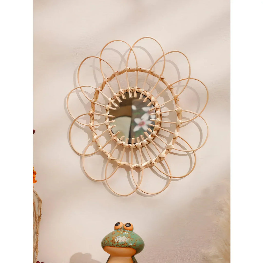 Vinantica | Handmade Rattan Decorative Wall Mirror