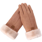 Warm waterproof winter gloves with touchscreen compatibility