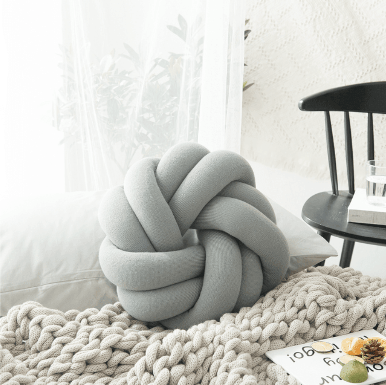 Creative Cotton Knot Ball Pillow