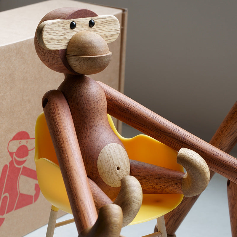 Cheeky Monkey Solid Wood Ornament