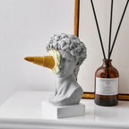 Figure Face Ice Cream Art Sculpture