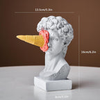 Figure Face Ice Cream Art Sculpture