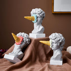 Figure Face Ice Cream Art Sculpture
