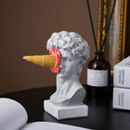 Figure Face Ice Cream Art Sculpture