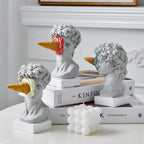 Figure Face Ice Cream Art Sculpture