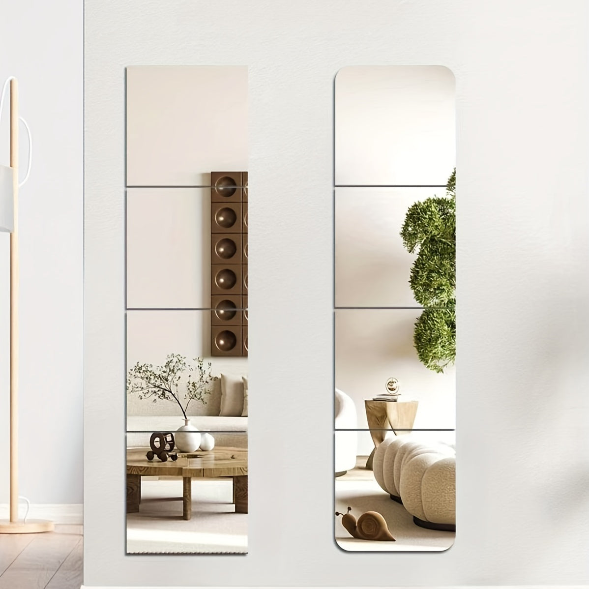AcrylicSafe Mirrors Set – Stylish and Break-resistant Mirrors Vinantica