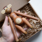 Cheeky Monkey Solid Wood Ornament