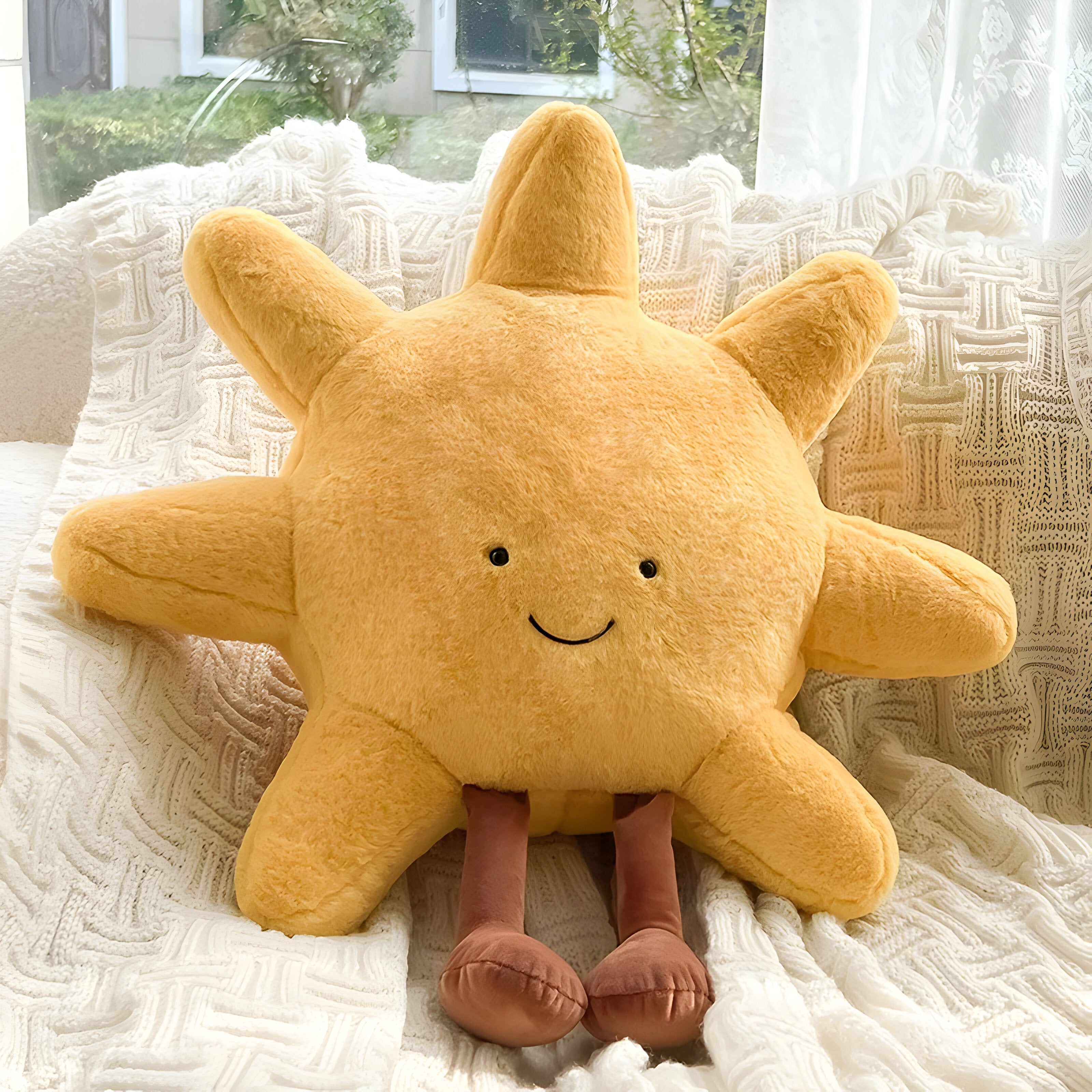 CloudMoon Cushion - Soft Moon and Sun Tatami Cushion | Vinantica